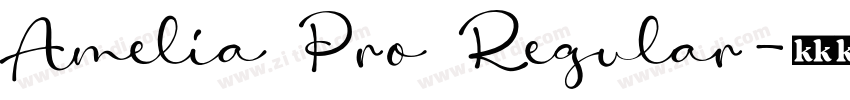 Amelia Pro Regular字体转换